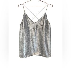 ASOS Silver Sequin Camisole Top